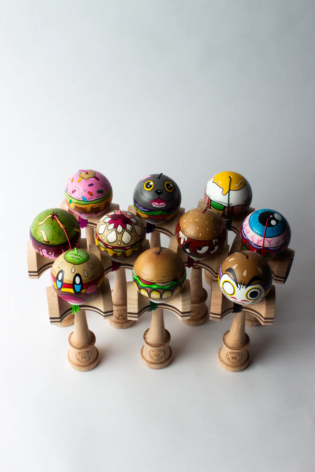 Inky Cat x Sweets Kendamas - Burgers