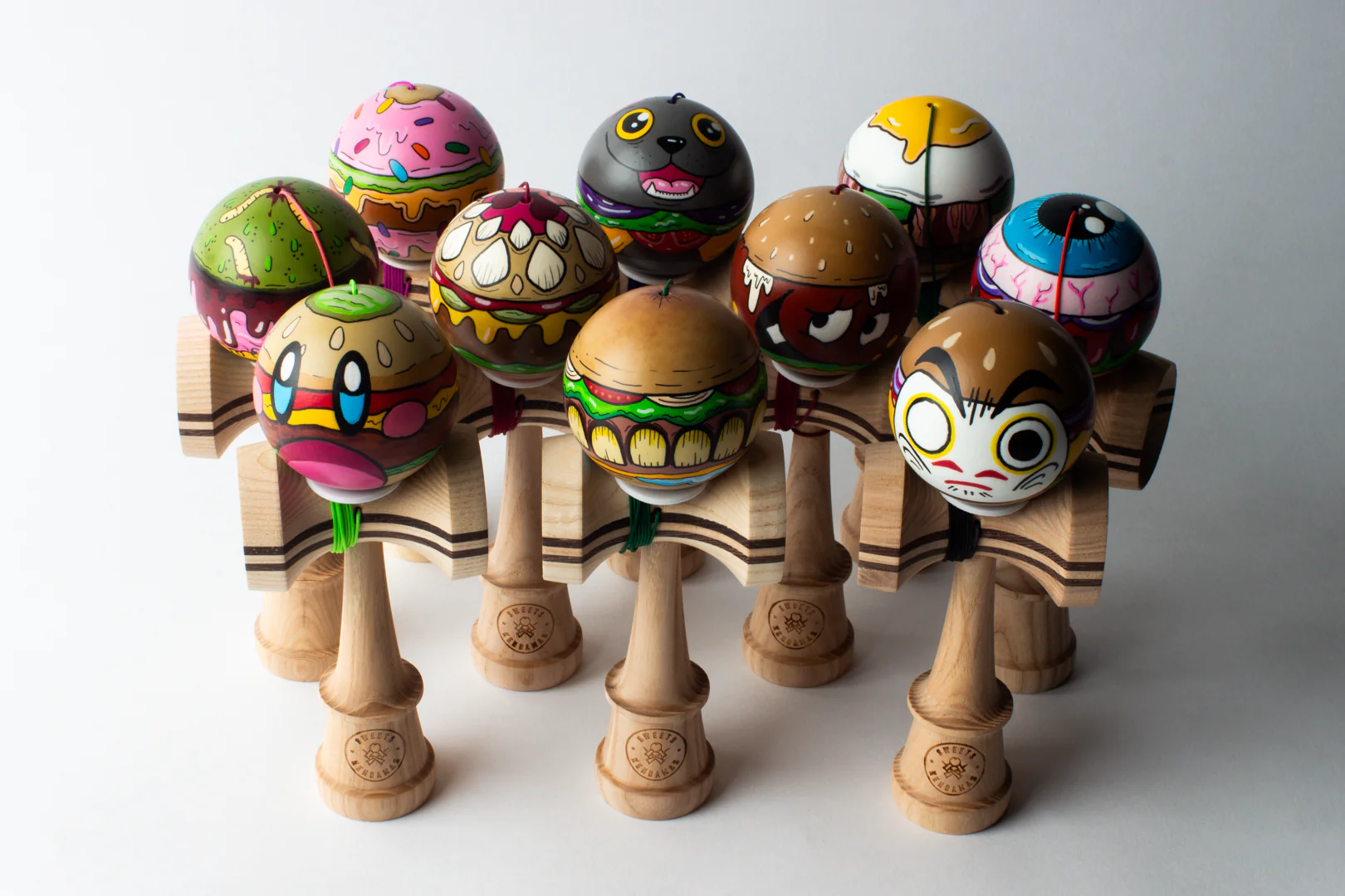 Inky Cat x Sweets Kendamas - Burgers - Image 62